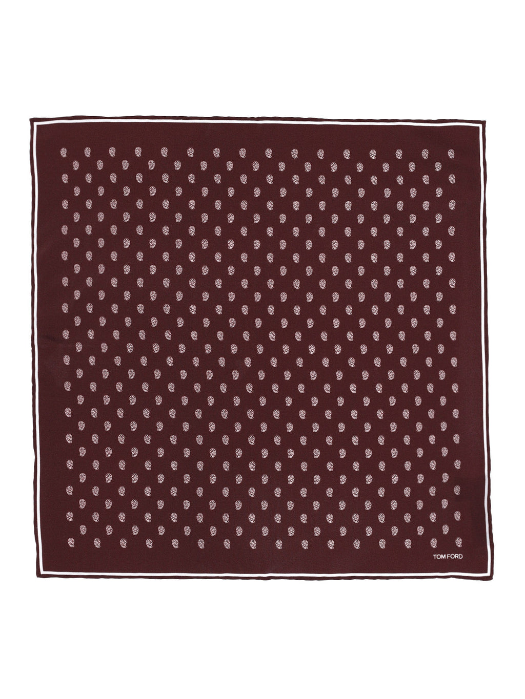 All-Over Print Pocket Square – Dark Red