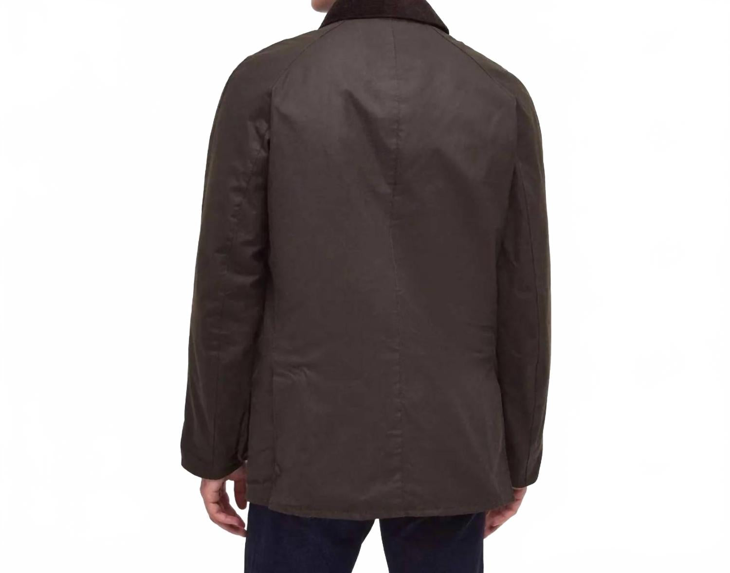 Ashby Waxed Jacket In Olive