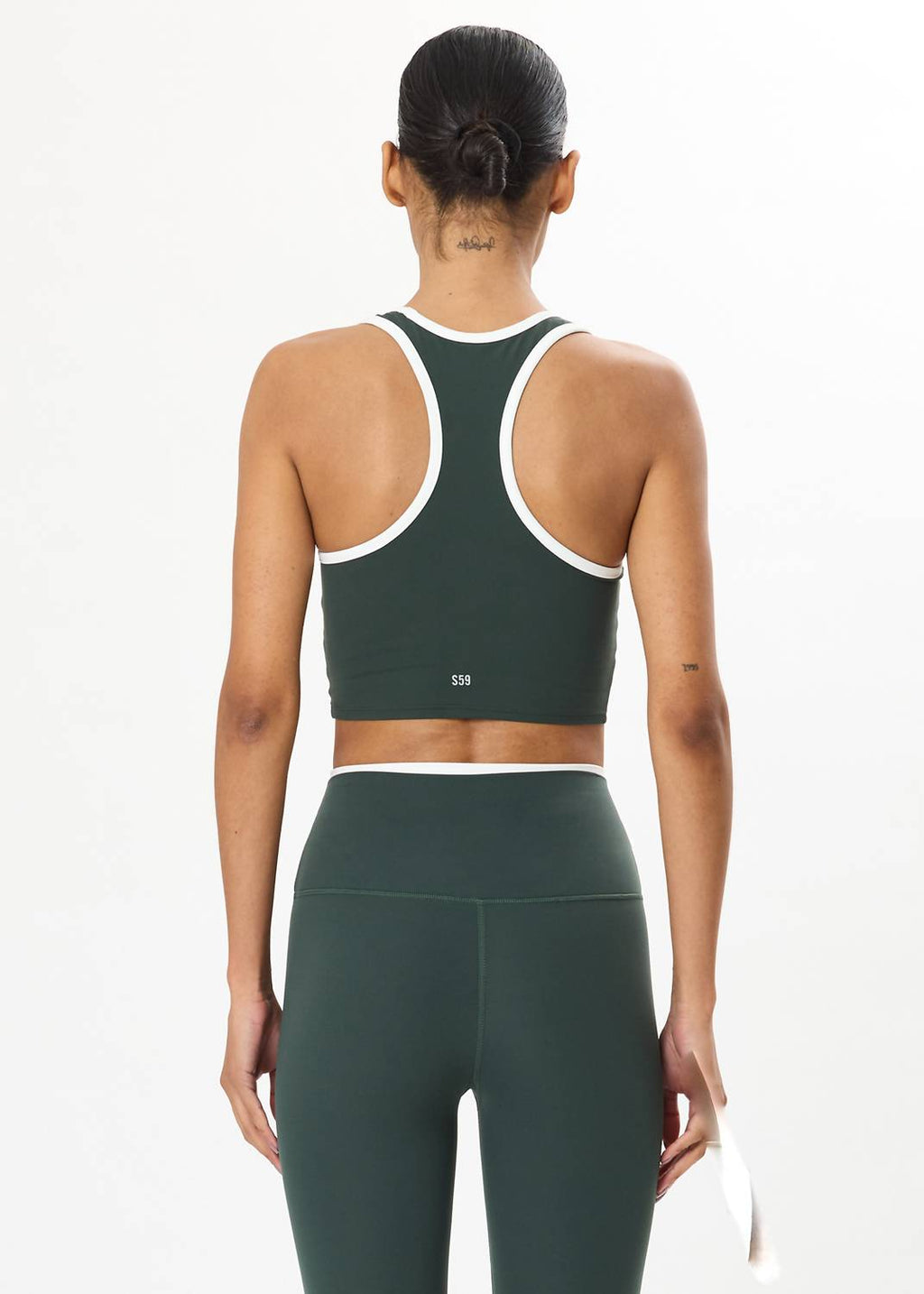 Amber Airweight Bralette In Military/white