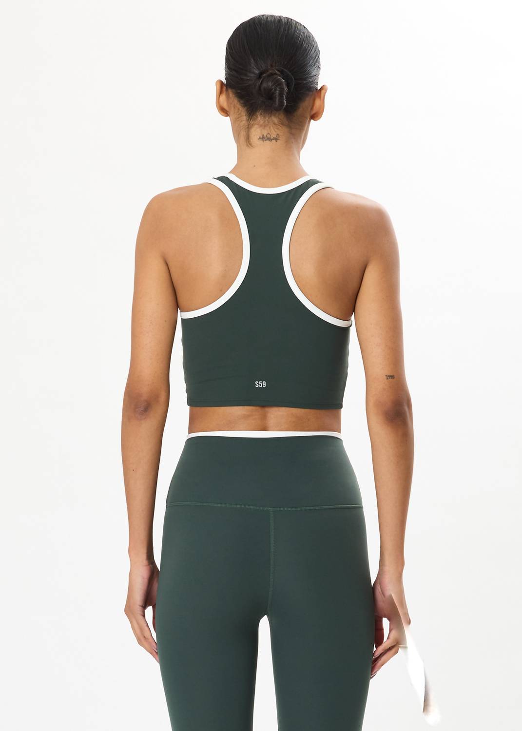 Amber Airweight Bralette In Military/white
