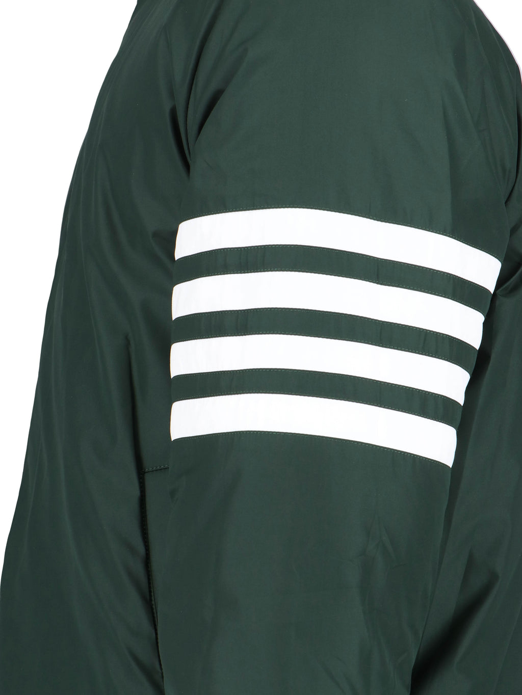 "Houndstooth Reversible" Down Jacket – Green/Black