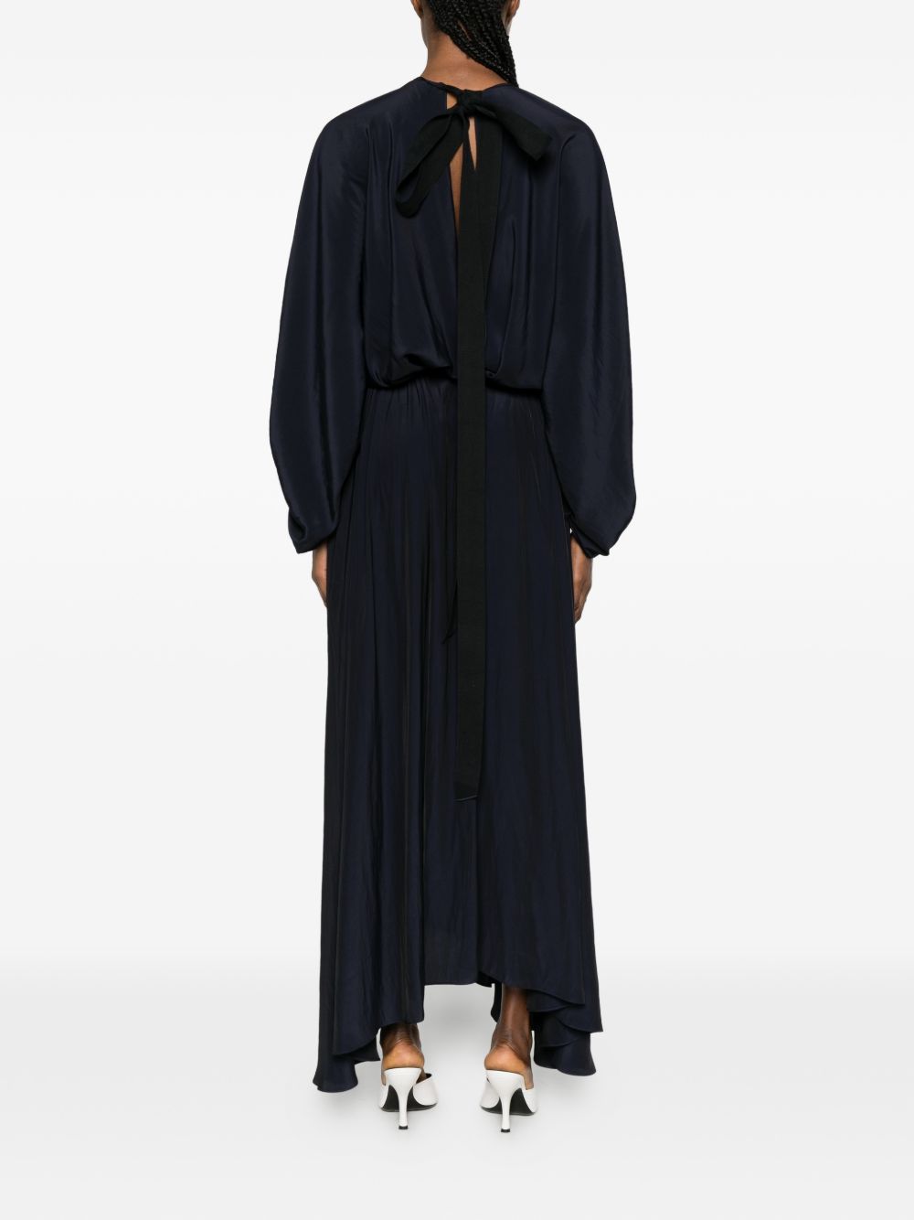 Asymmetrical Hemline Maxi Dress