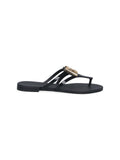 "Dg" Flip-Flop Sandals – Black