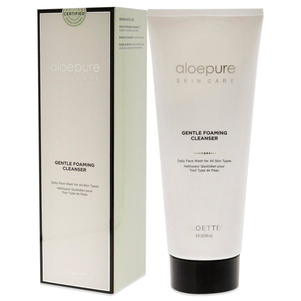 Aloepure Gentle Foaming Cleanser by Aloette for Unisex - 6 oz Cleanser