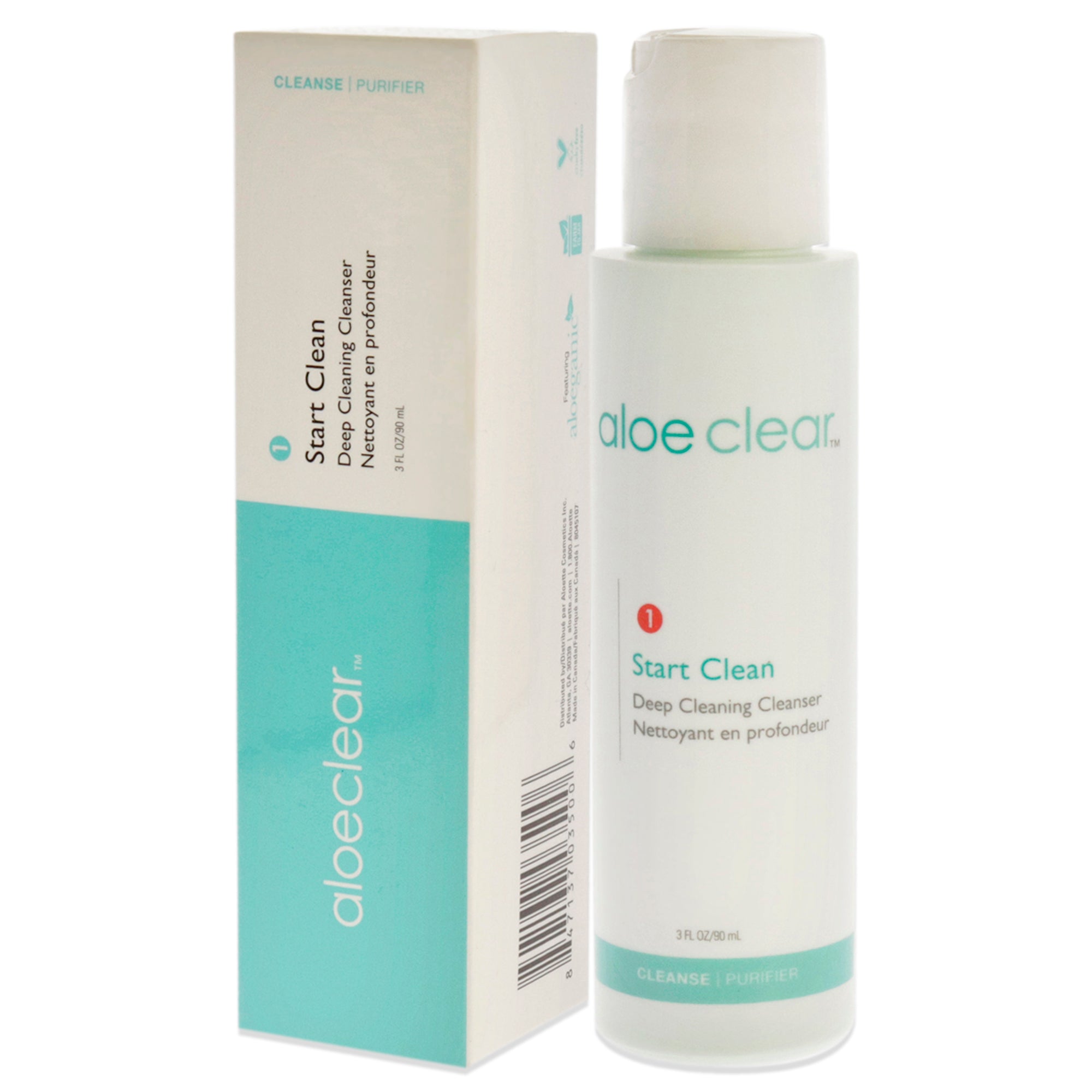 Aloeclear Start Clean Deep Cleaning Cleanser by Aloette for Unisex - 3 oz Cleanser