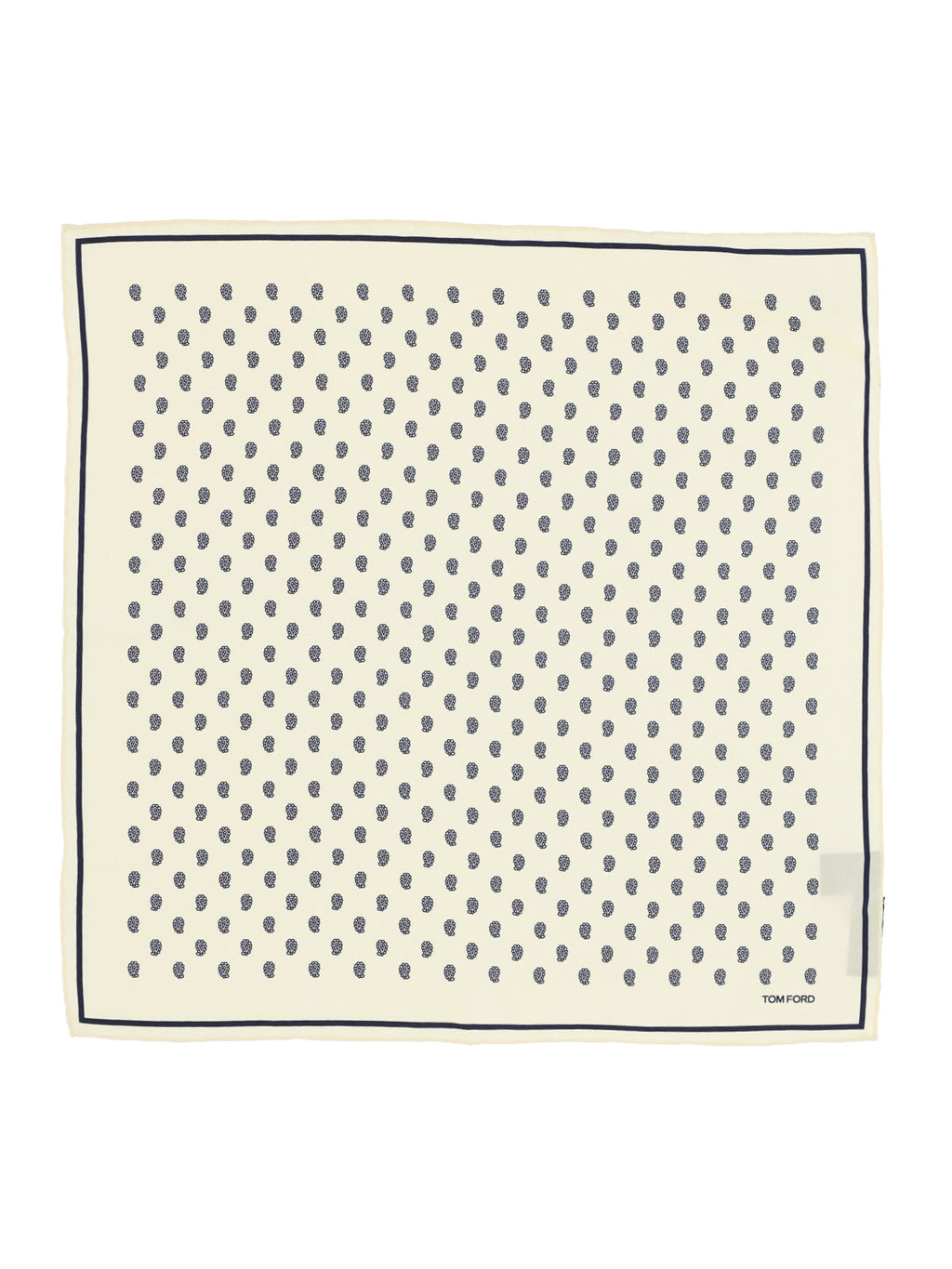 All-Over Print Pocket Square – Cream