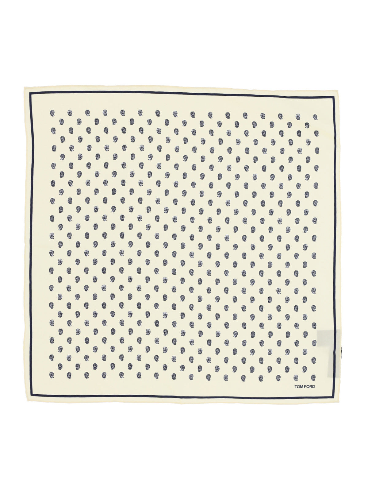 All-Over Print Pocket Square – Cream