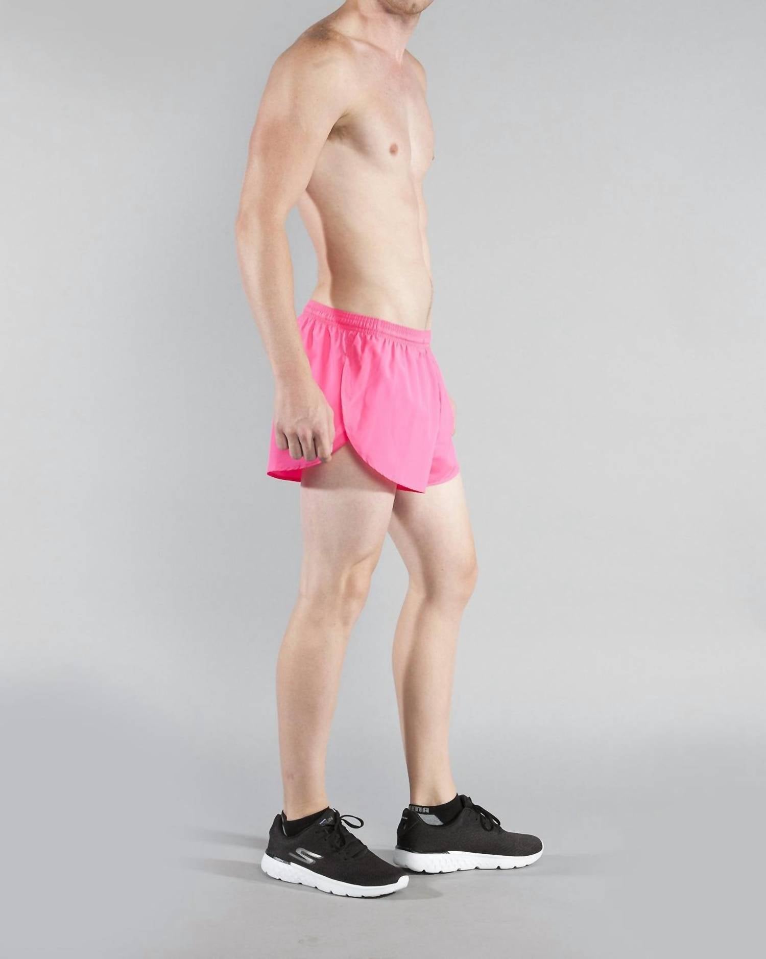 1" Elite Split Short In Hot Pink