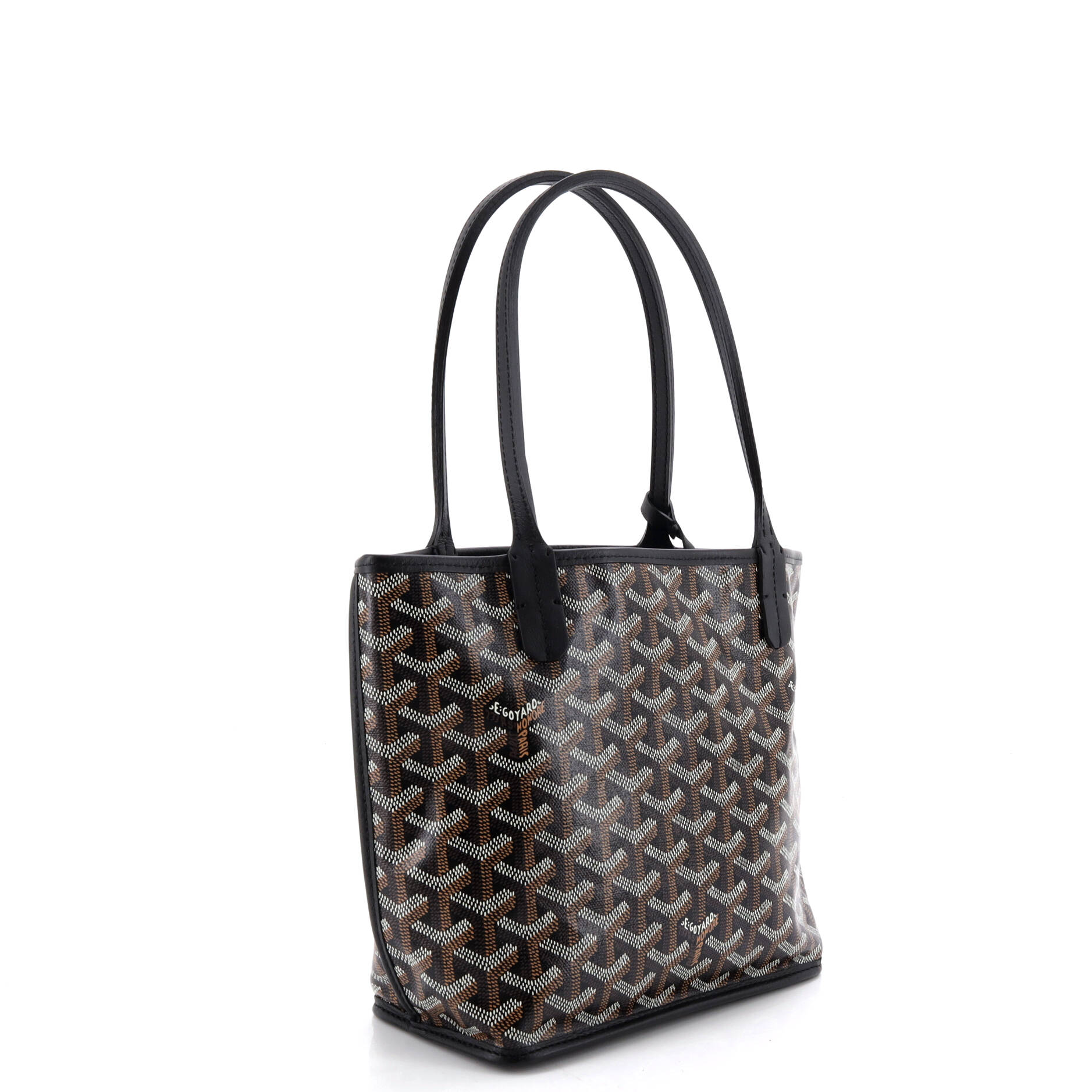 Anjou Reversible Tote Coated Canvas Mini