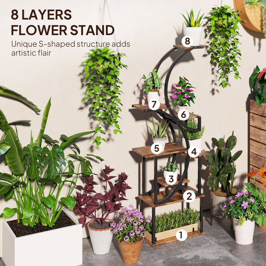 62 Inch Tall Plant Stand for Multiple Plants