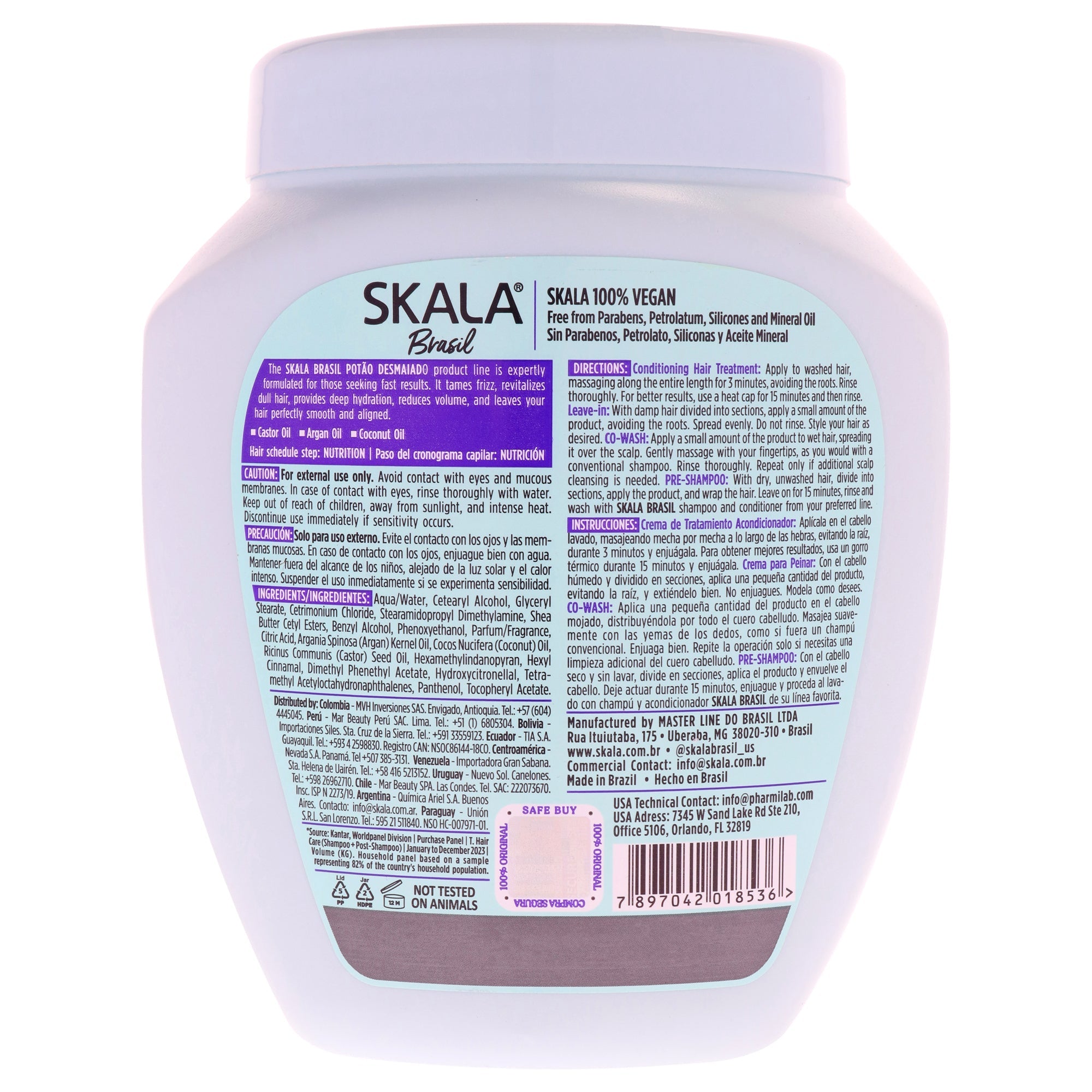 2 in 1 Super Smooth Pot Hair Treatment Cream by Skala for Women - 35.2 oz Cream