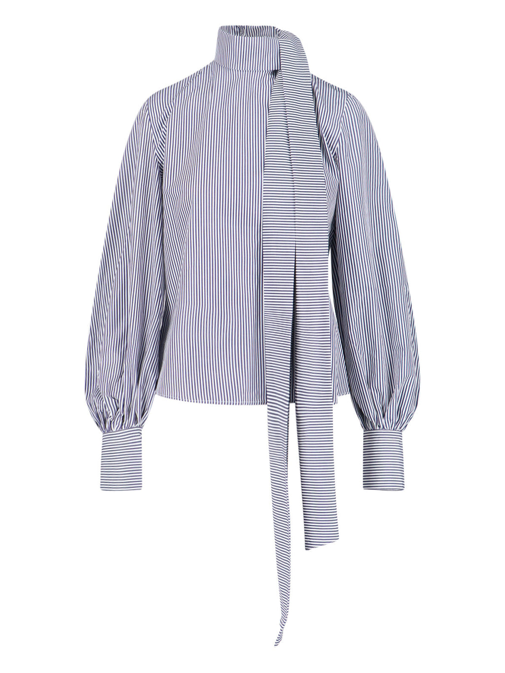 "Lindsay" Blouse – Blue/White