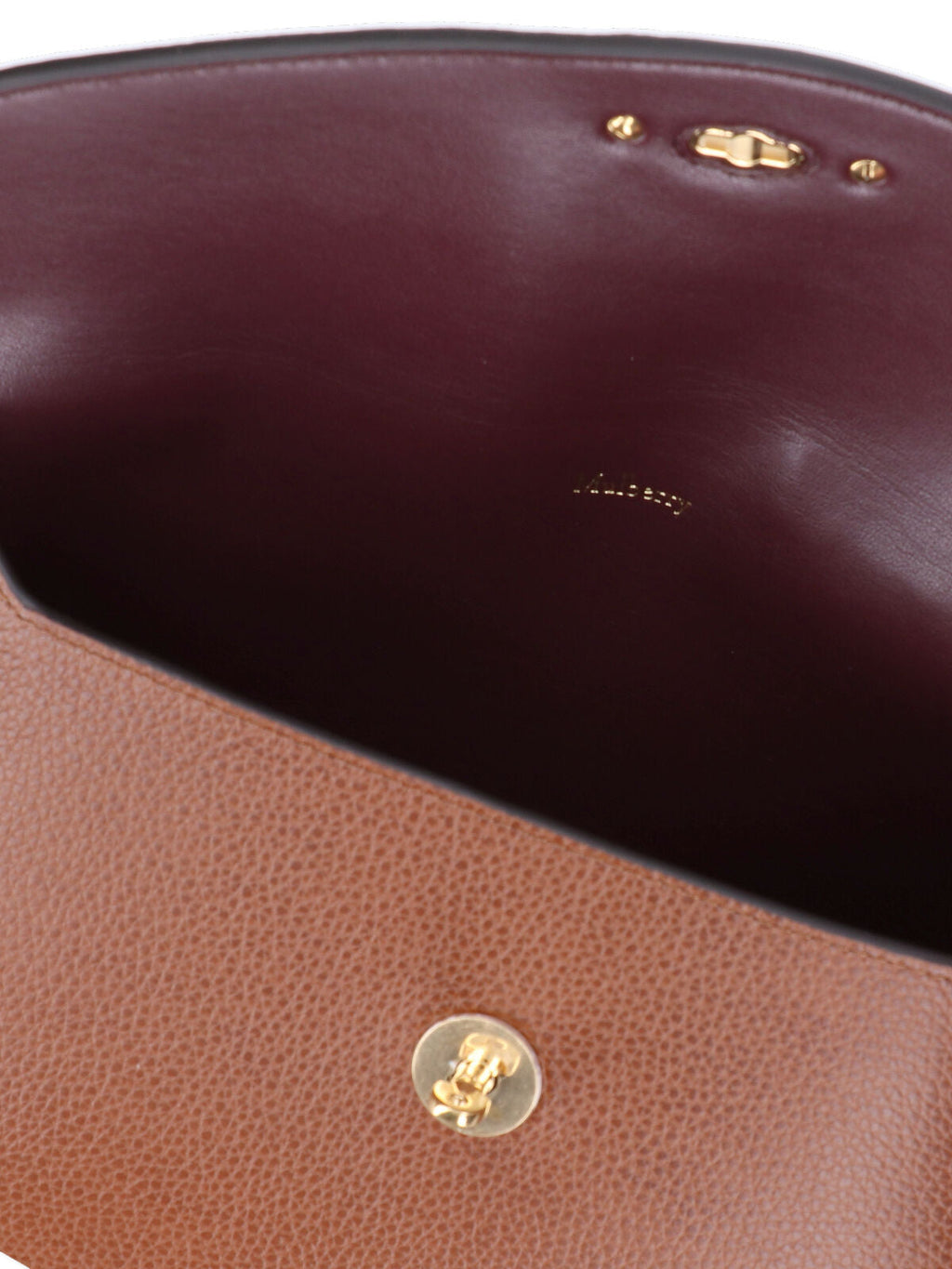 "Darley" Make-Up Pouch In Brown Calfskin