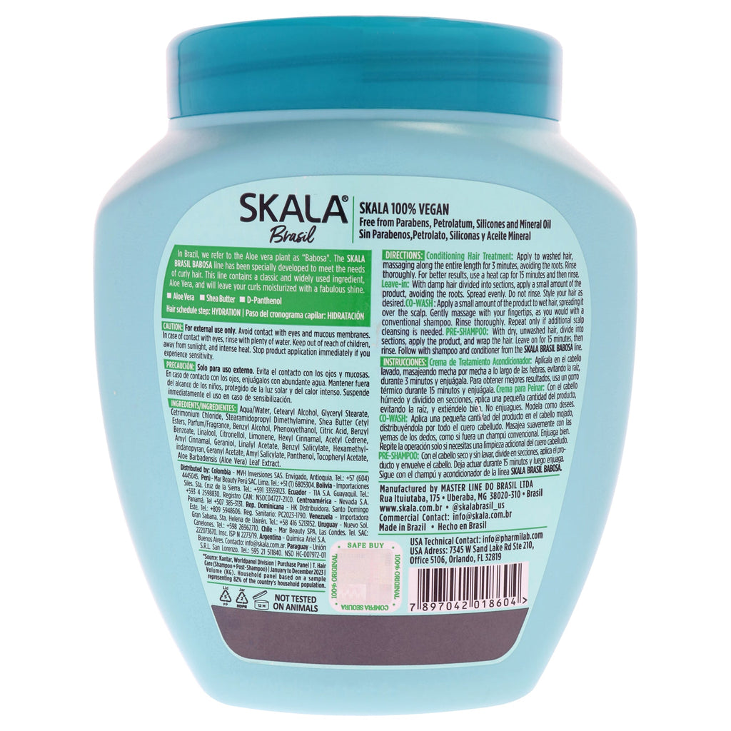2 in 1 Aloe Vera Hair Treatment Conditioning Cream by Skala for Women - 35.2 oz Treatment
