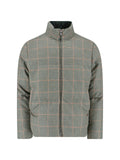"Houndstooth Reversible" Down Jacket – Green/Black