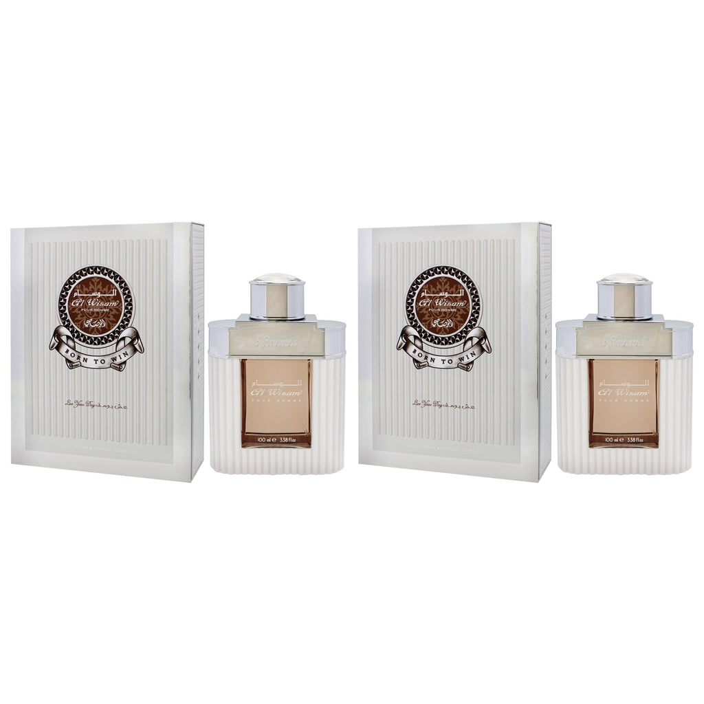 Al Wisam Born to Win by Rasasi for Men - 3.33 oz EDP Spray - Pack of 2