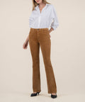 Ana Corduroy High Rise Flare In Camel