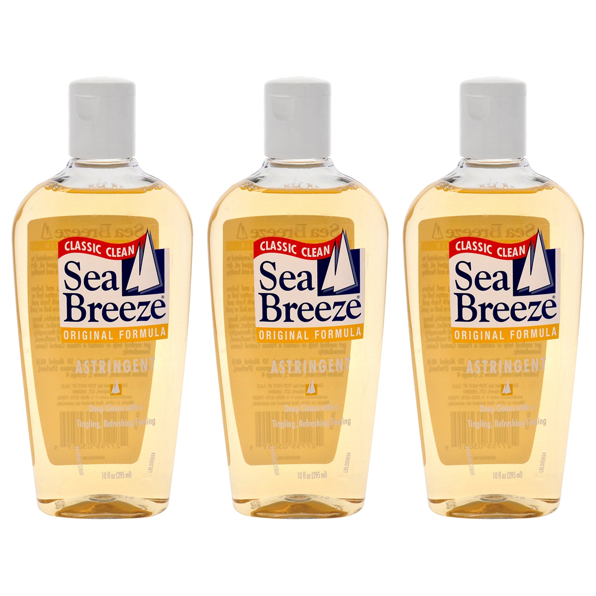 Astringent Original Formula by Sea Breeze for Unisex - 10 oz Cleanser - Pack of 3
