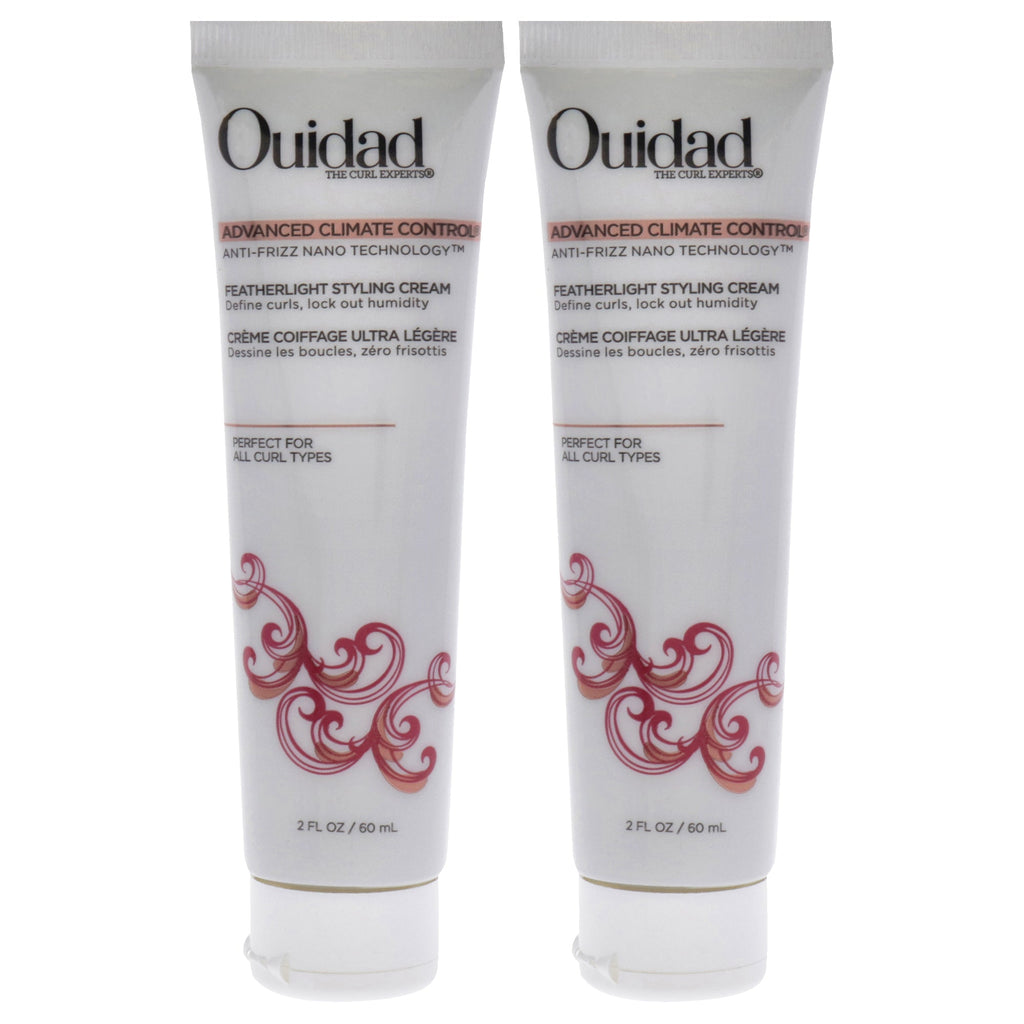 Advanced Climate Control Featherlight Styling Cream by Ouidad for Unisex - 2 oz Cream - Pack of 2