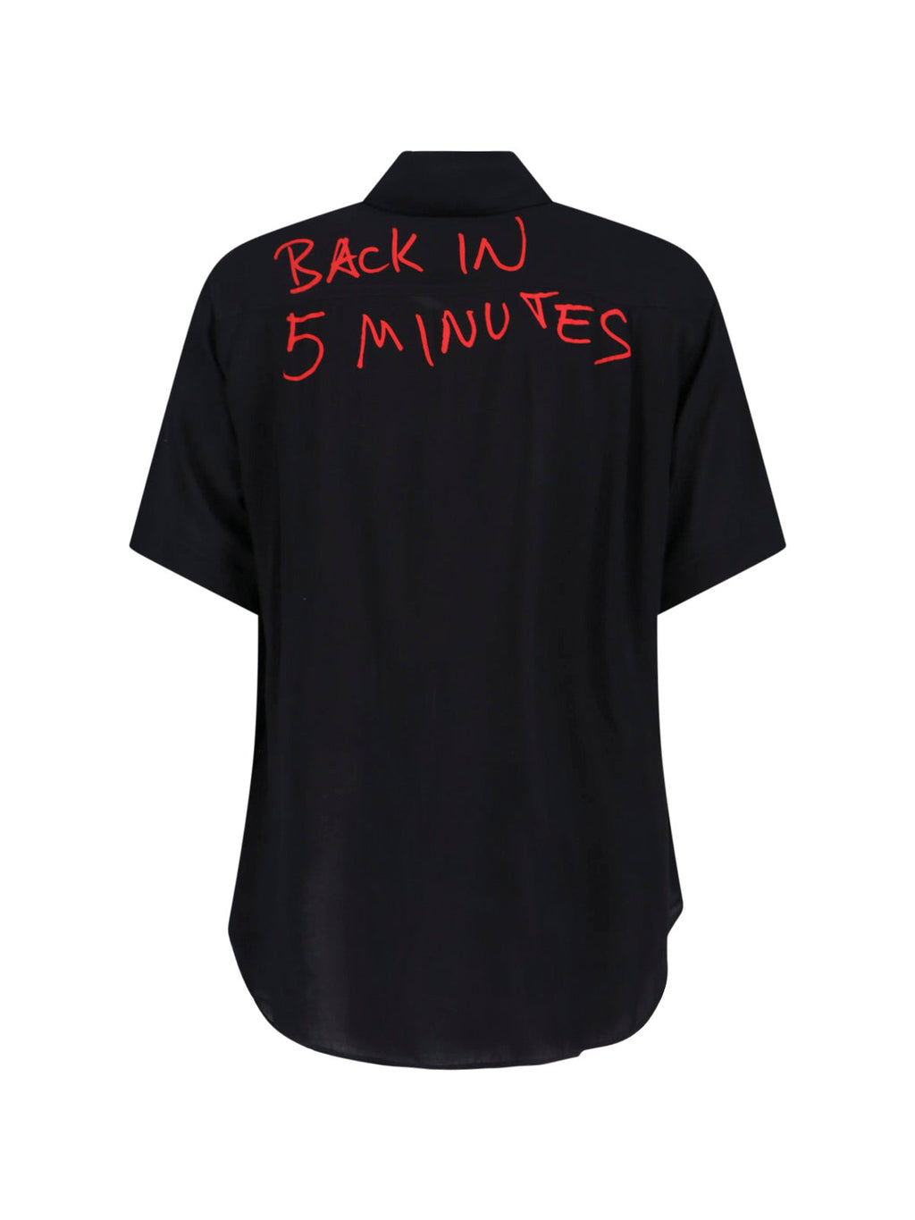 "Opne 24 Hrs" Bowling Shirt – Black