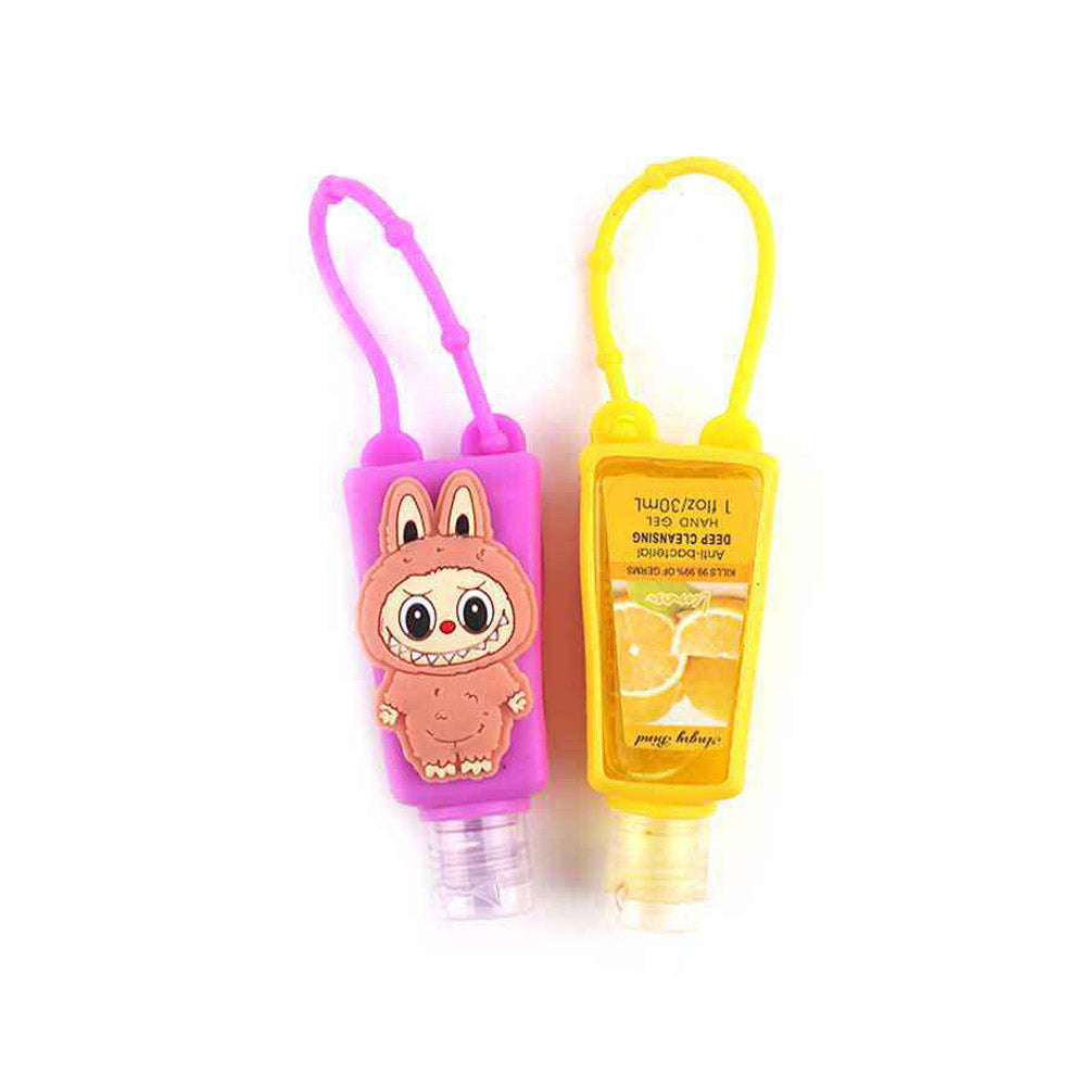 12PCS - Monster Bunny Pocket Hand Sanitizer Bottle Holder Bag Charms