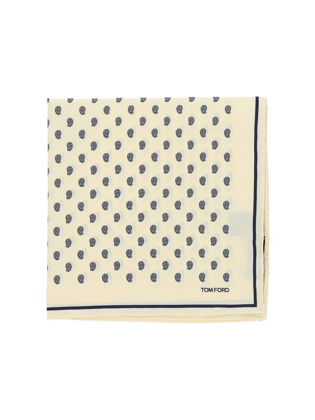 All-Over Print Pocket Square – Cream