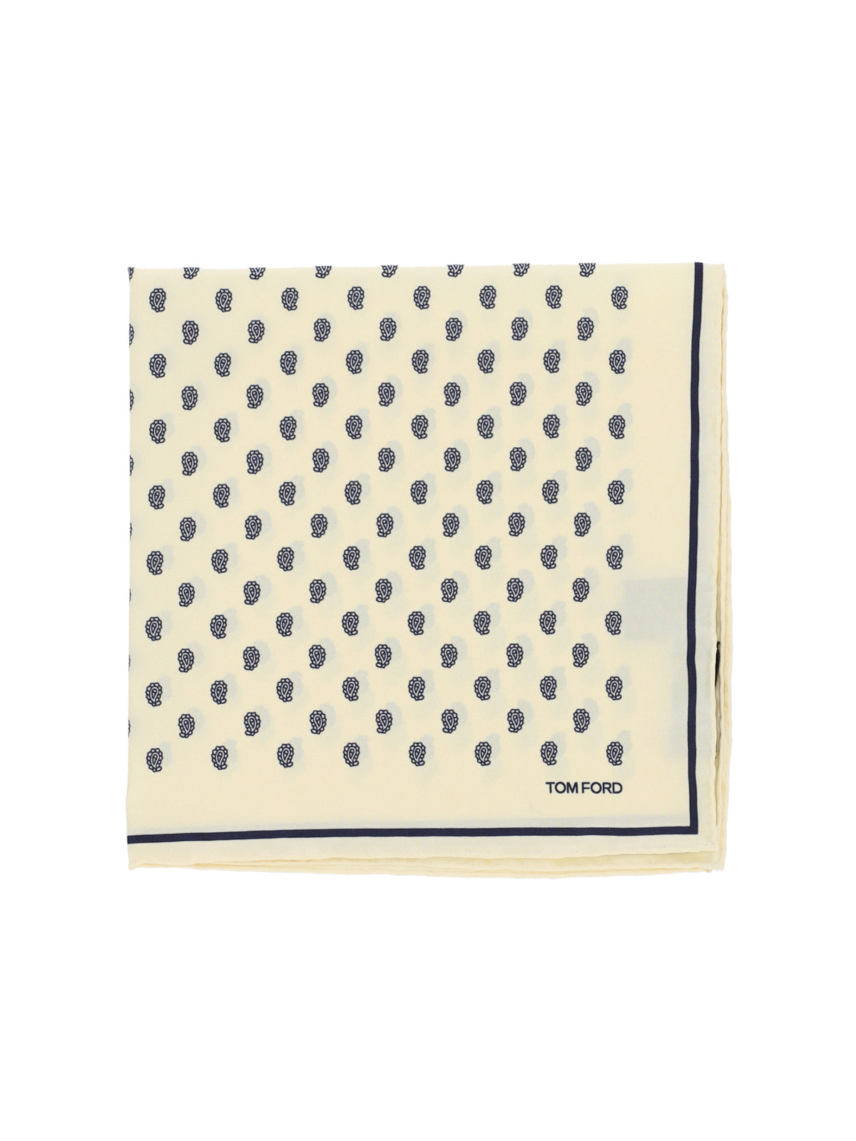 All-Over Print Pocket Square – Cream