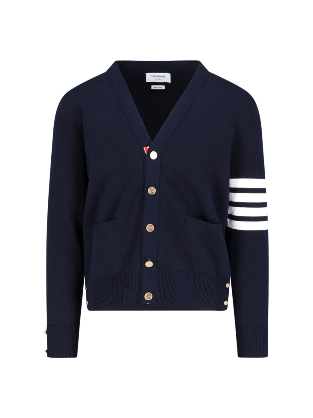 "4-Bar" Cardigan – Blue