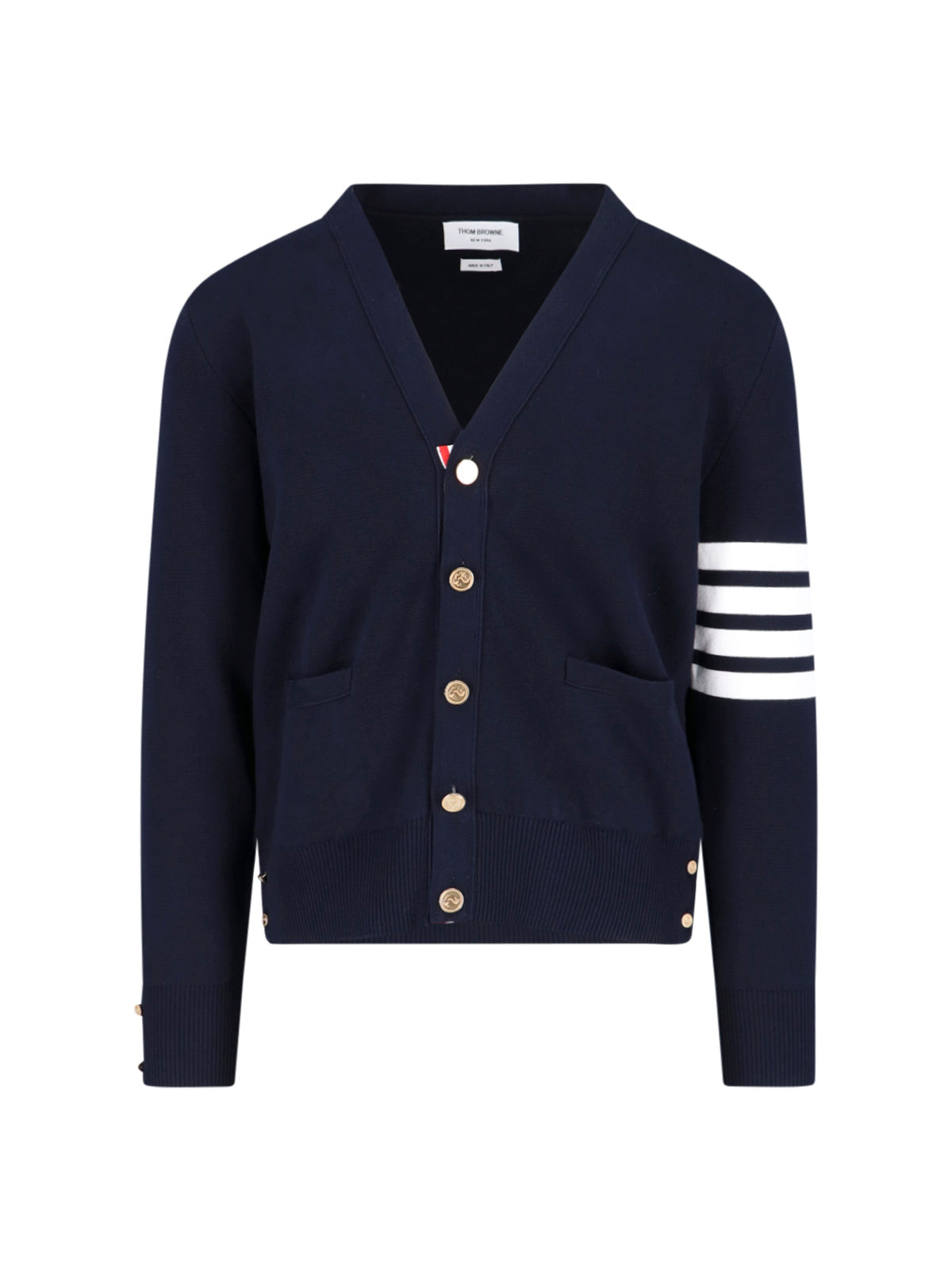 "4-Bar" Cardigan – Blue