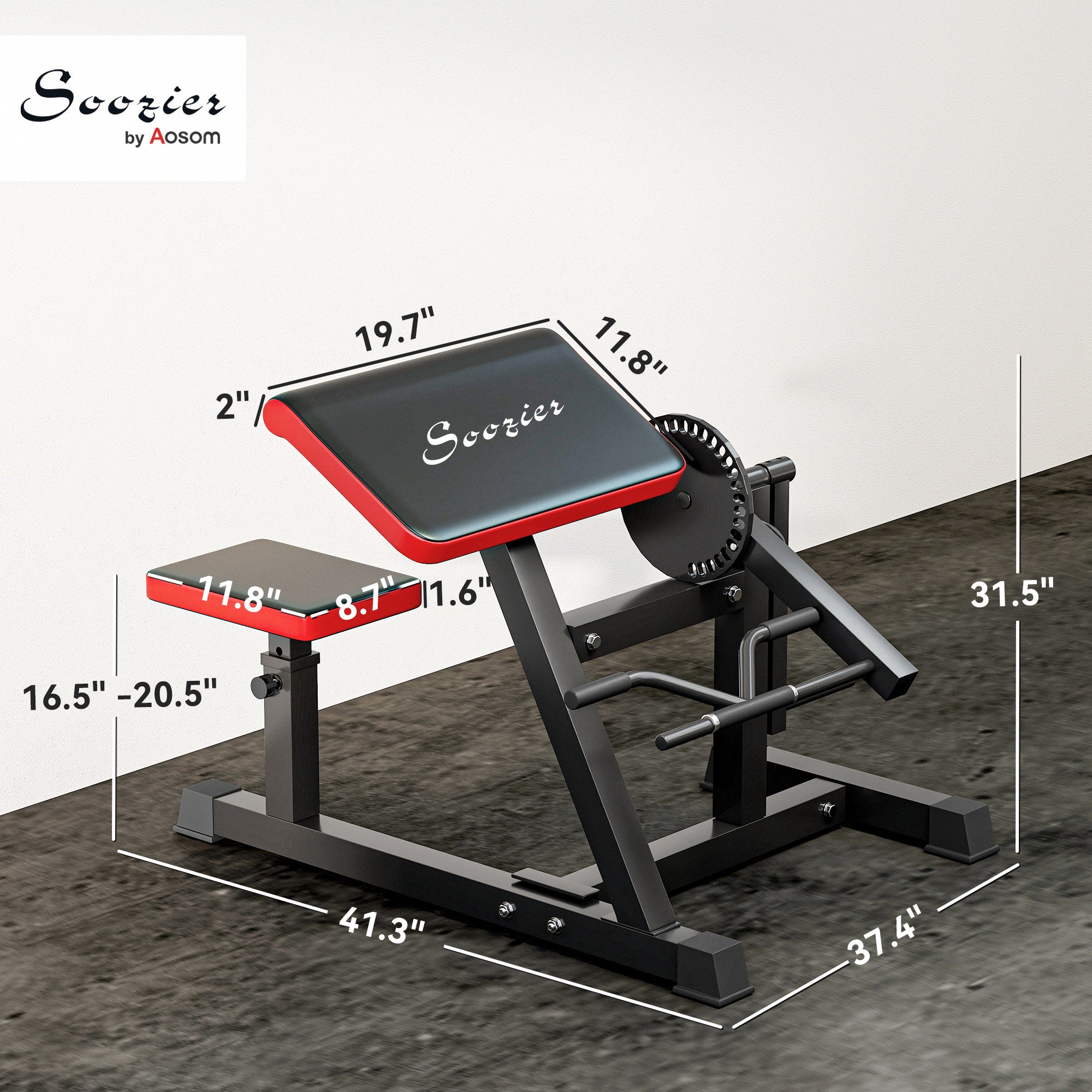 Adjustable Preacher Curl Bench for Arm Workouts