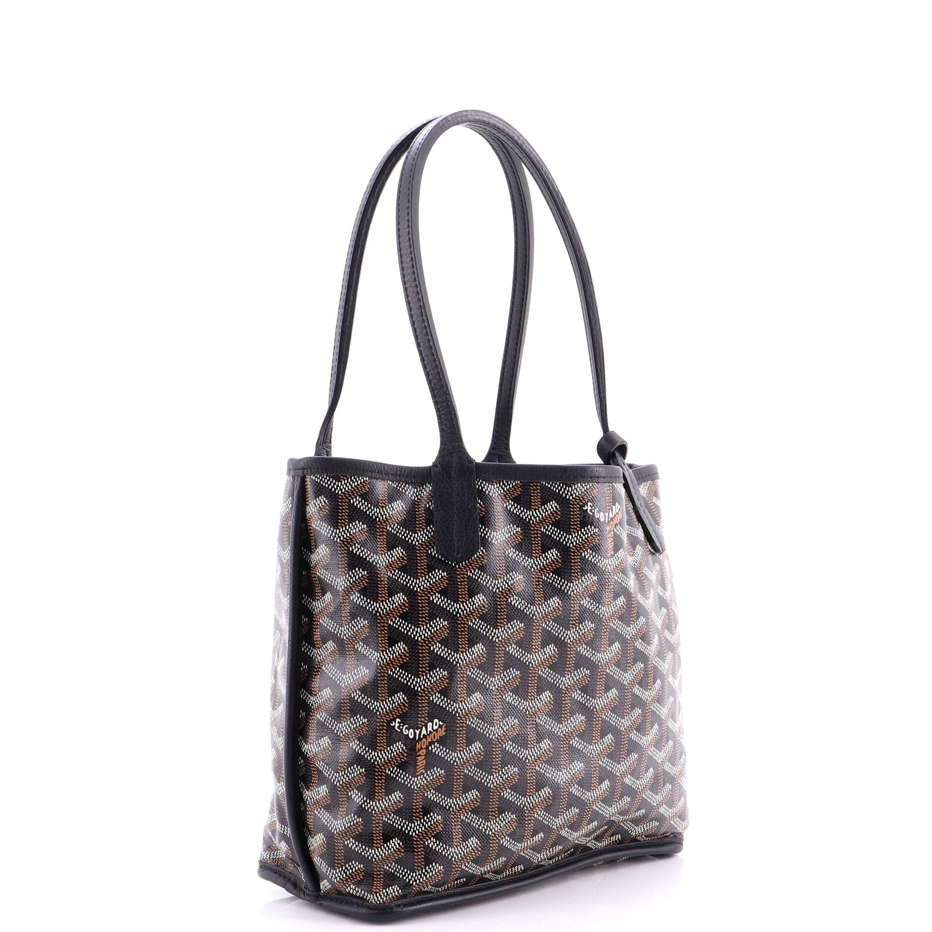 Anjou Reversible Tote Coated Canvas Mini