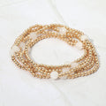 5PCS - Faceted Disc Beaded Stretch Multi Layered Bracelets