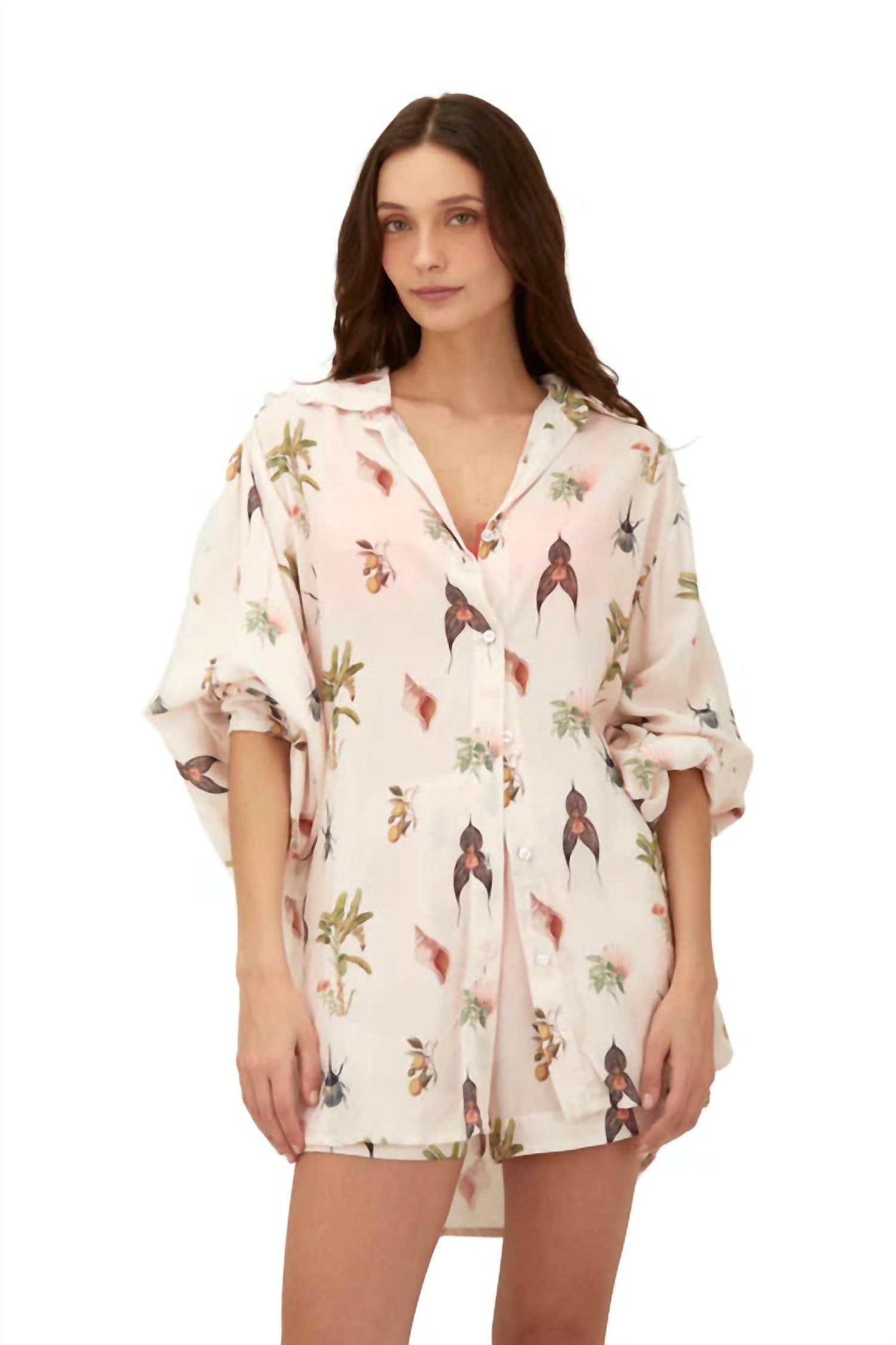 Akumal Breeze Shirt In Banana Tree Blush