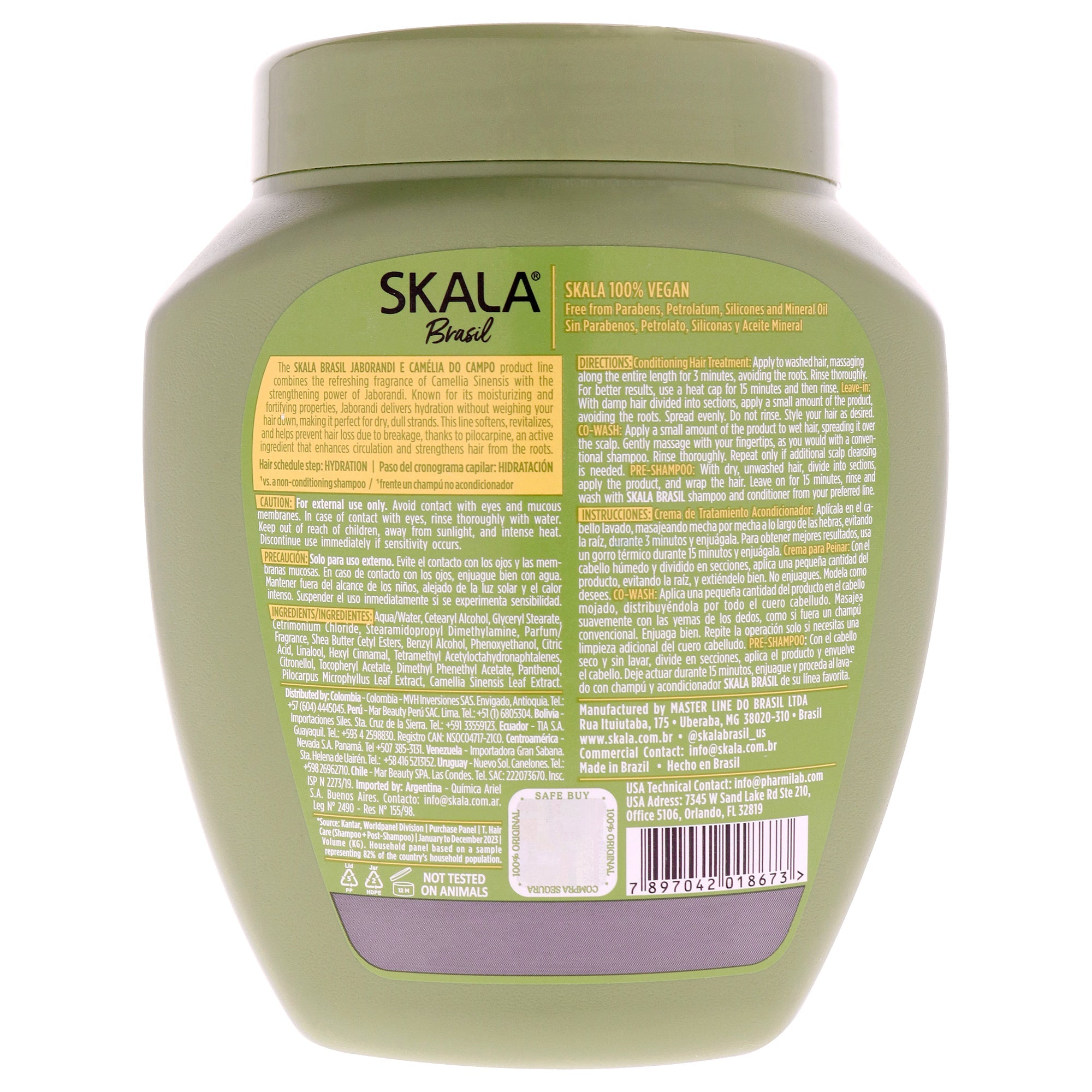 2 in 1 Jaborandi and Camellia Hair Treatment Conditioning Cream by Skala for Women - 35.2 oz Treatment