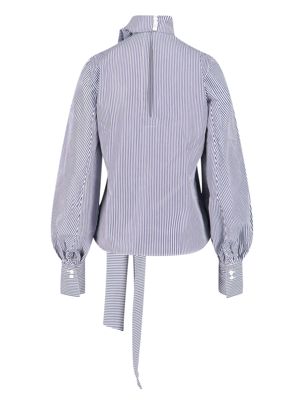 "Lindsay" Blouse – Blue/White