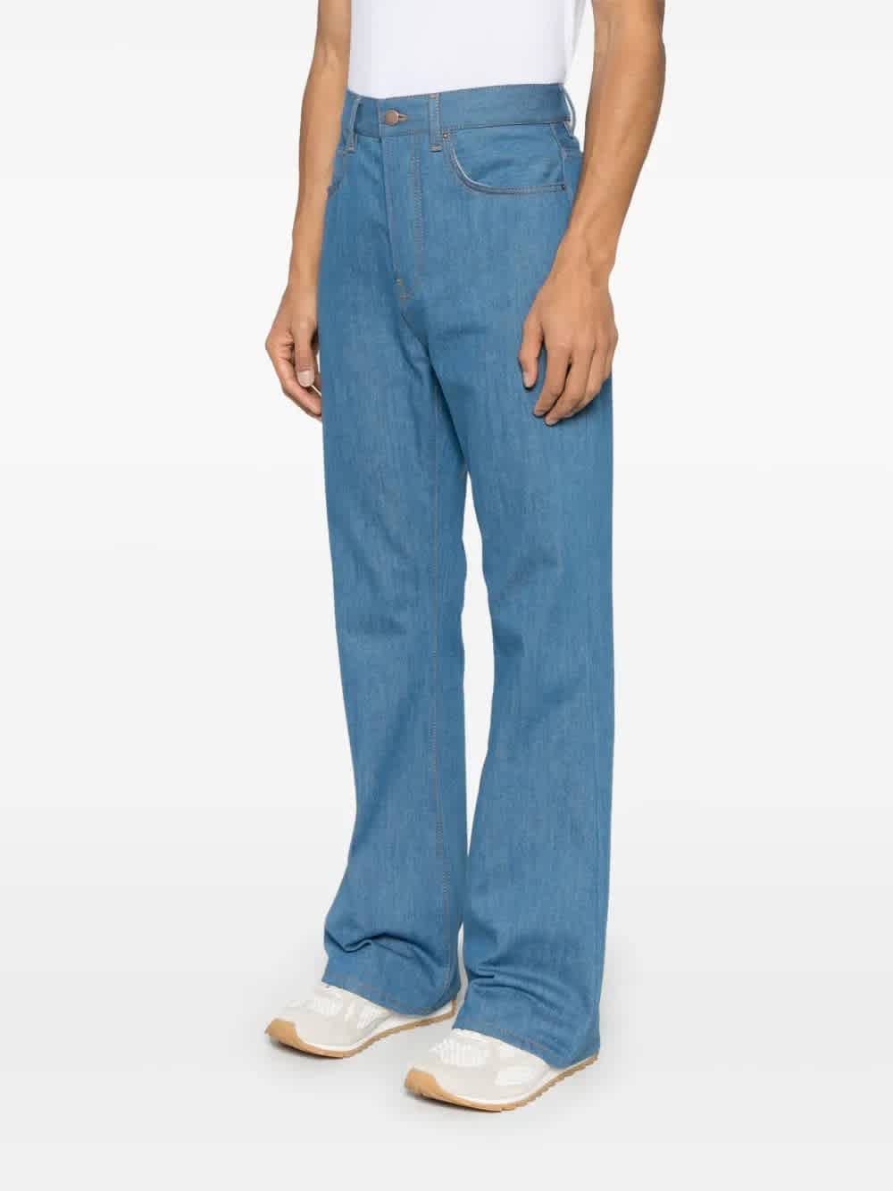 Amiri Men's Retro Indigo Crease Flared Jeans