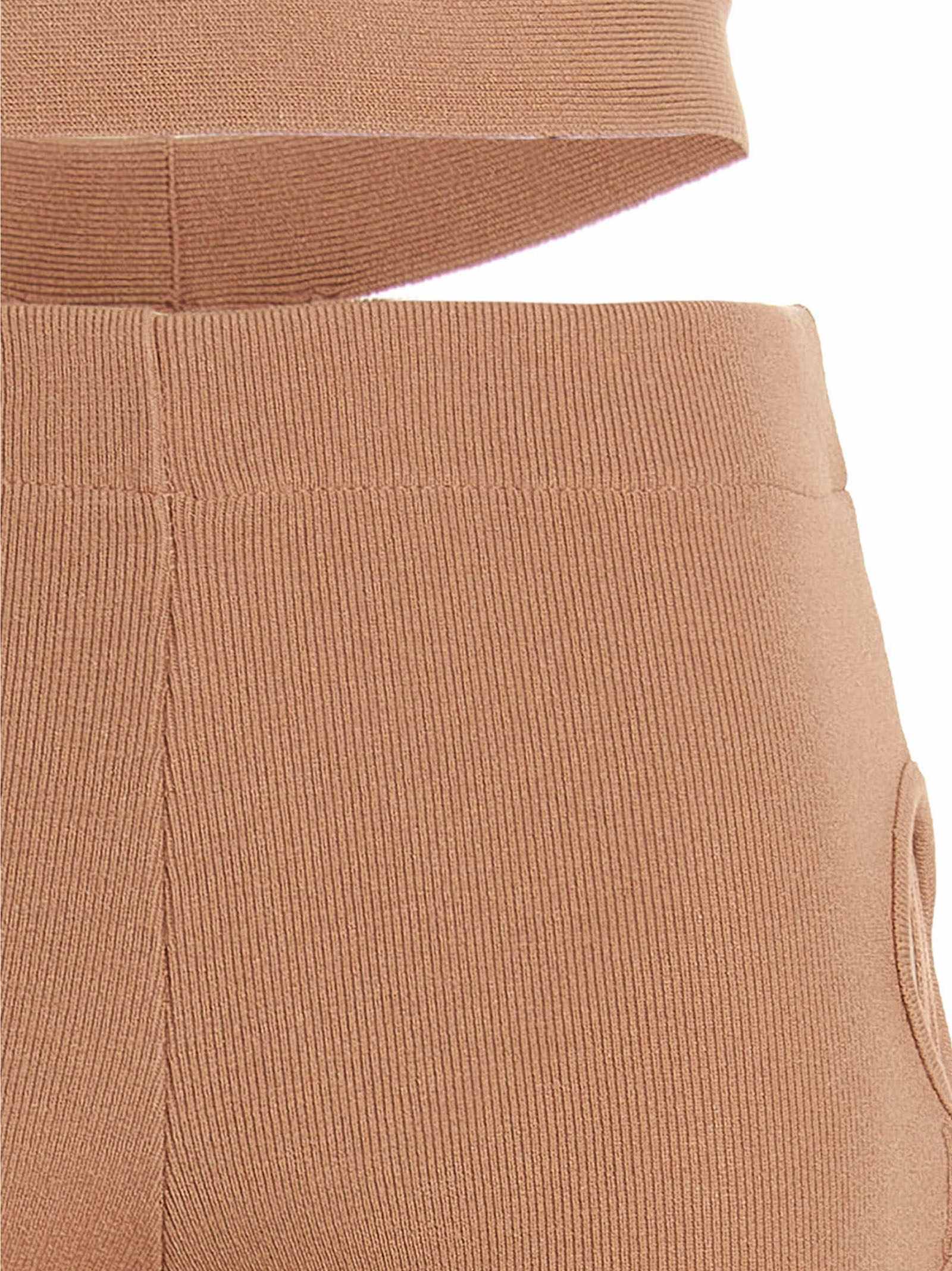 Andreādamo Women's_X0009_ Cut Out Pants With Lacing