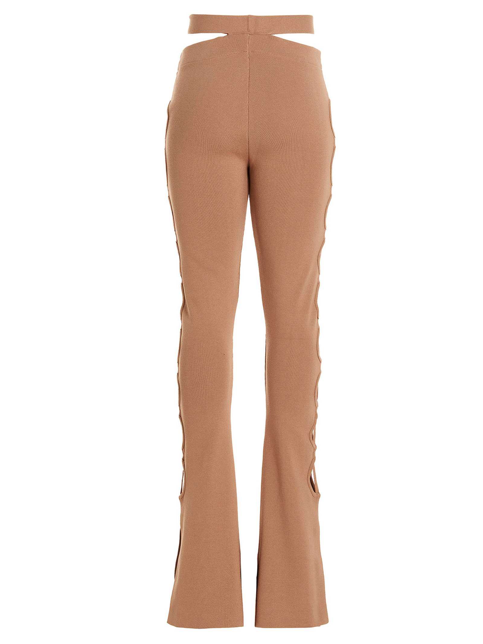 Andreādamo Women's_X0009_ Cut Out Pants With Lacing
