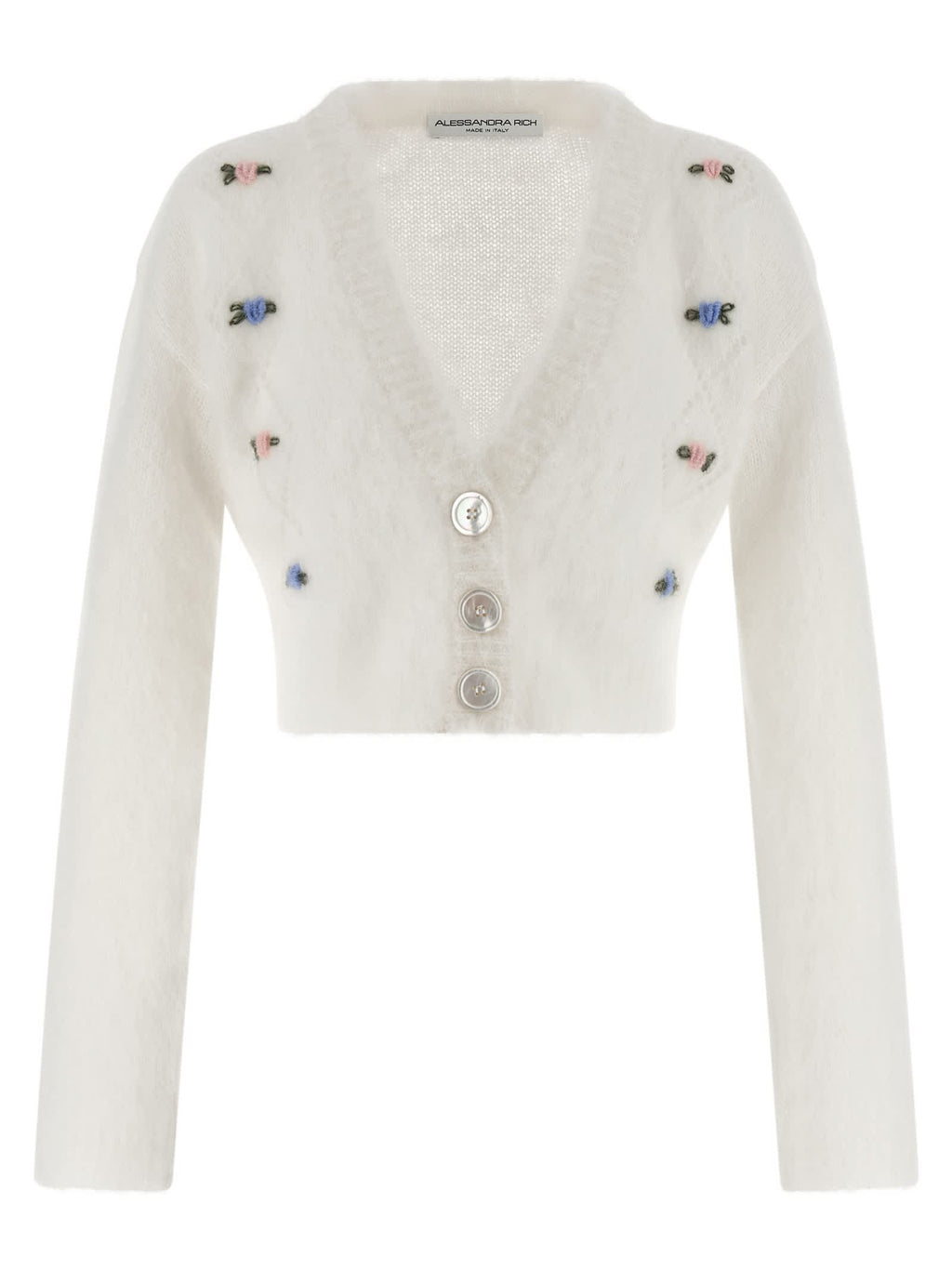 Alessandra Rich Women's Carded Mohair Cardigan