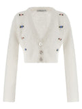 Alessandra Rich Women's Carded Mohair Cardigan