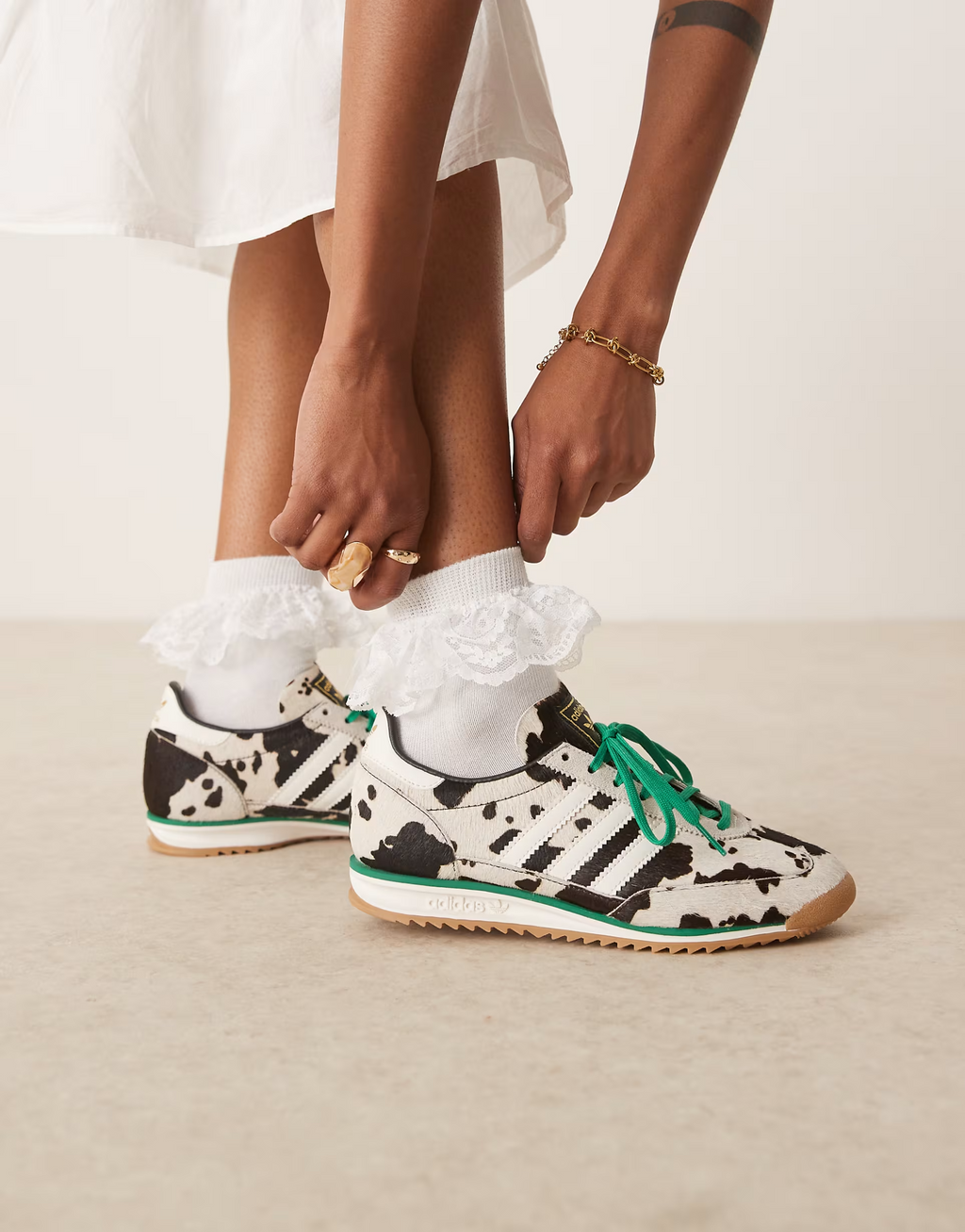 Adidas SL 72 OG in cow print
