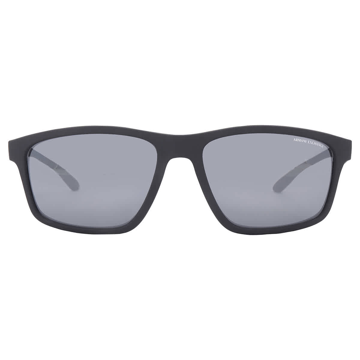 Armani Exchange Grey Mirror Rectangular Men's Sunglasses AX4122S 80786G 59