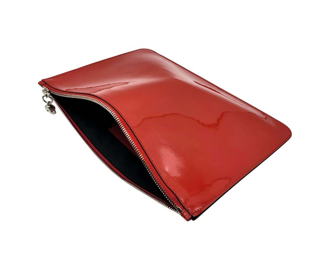 Alexander McQueen Women's Charm Patent Leather SkullPouch
