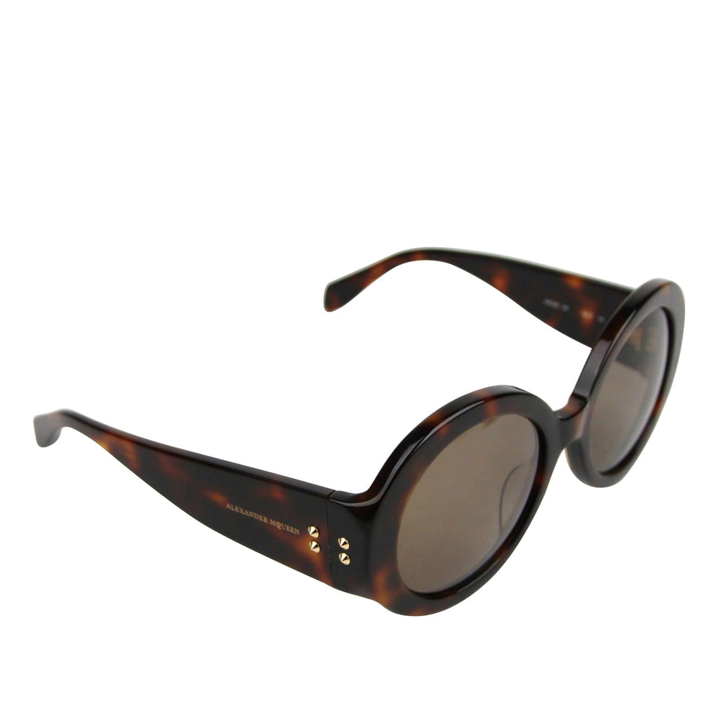 Alexander McQueen Unisex Plastic Acetate Round Sunglasses