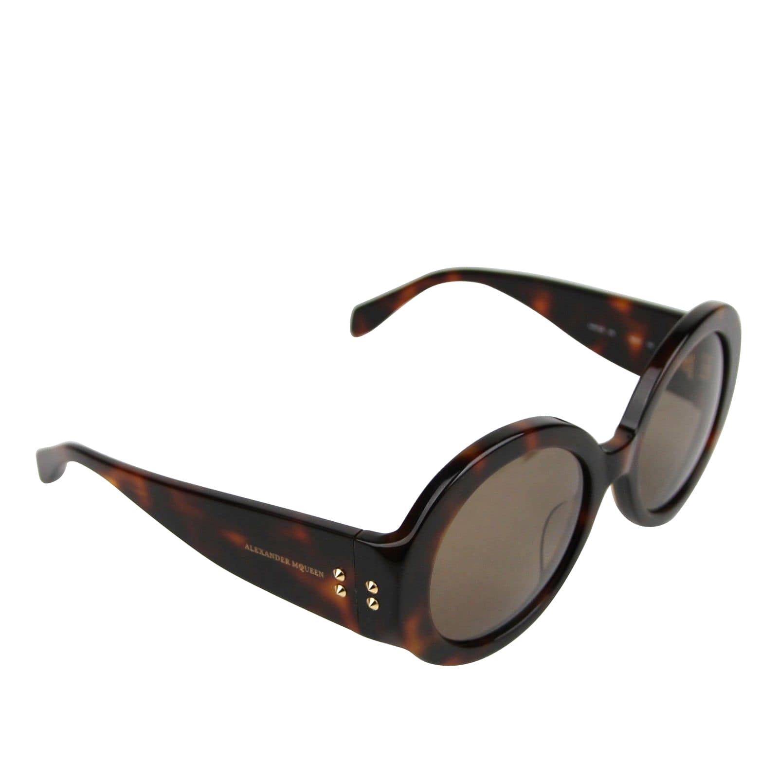 Alexander McQueen Unisex Plastic Acetate Round Sunglasses