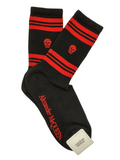 Alexander McQueen Women's Mid-Calf Stripe Skull Sport Socks L