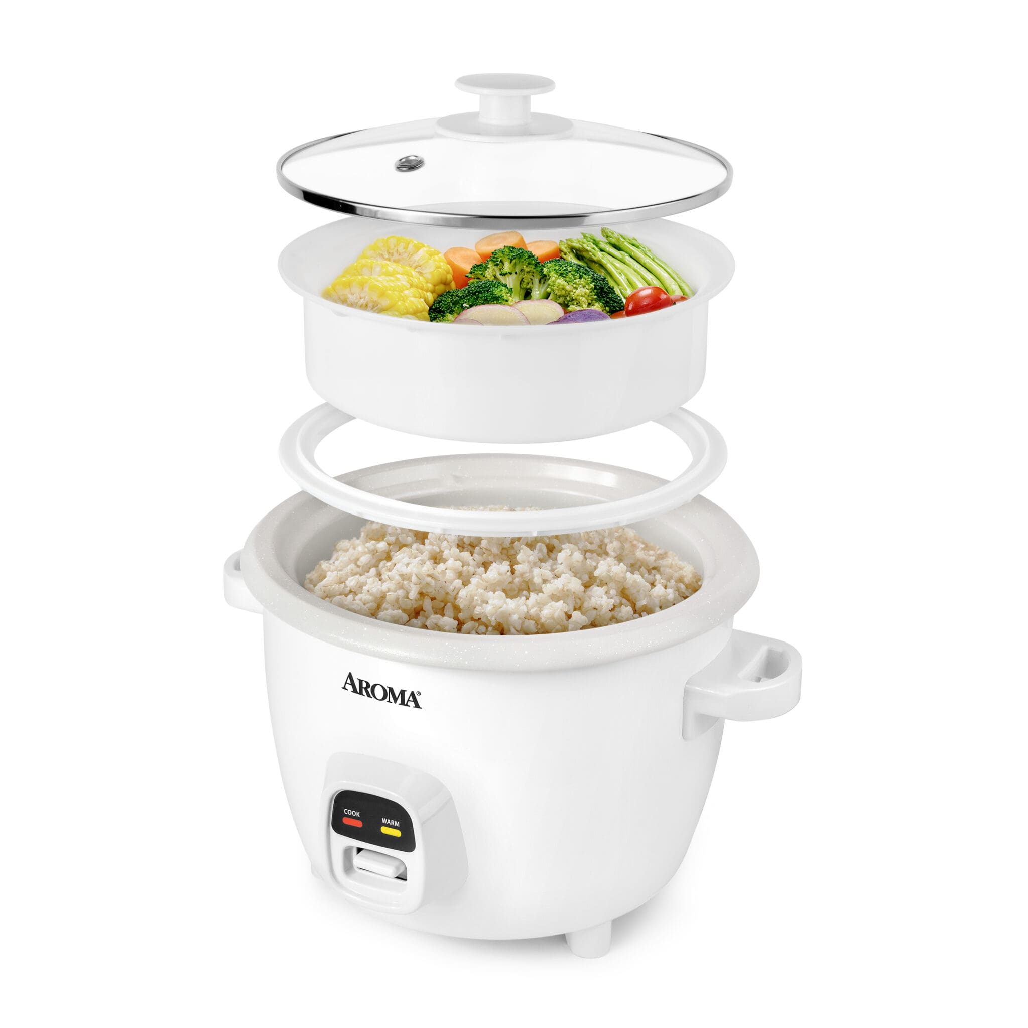 Aroma 20-Cup Rice Cooker & Food Steamer Refurbished
