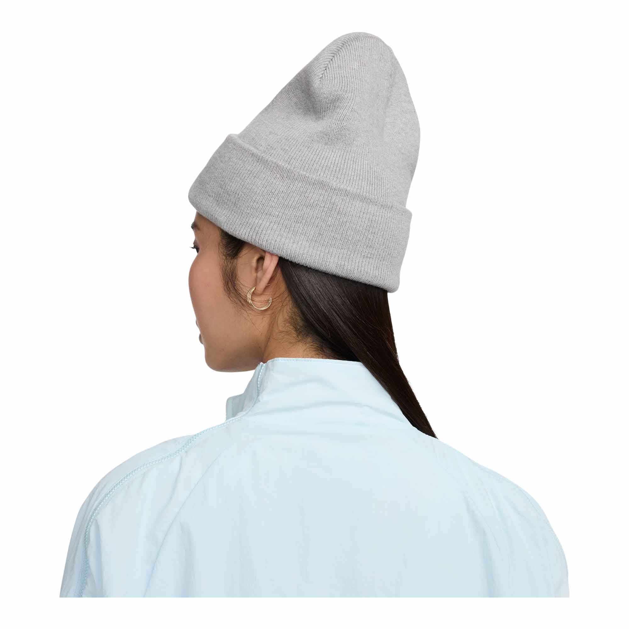 Adult Unisex Nike Peak Futura Beanie_Dk Grey Heather/White