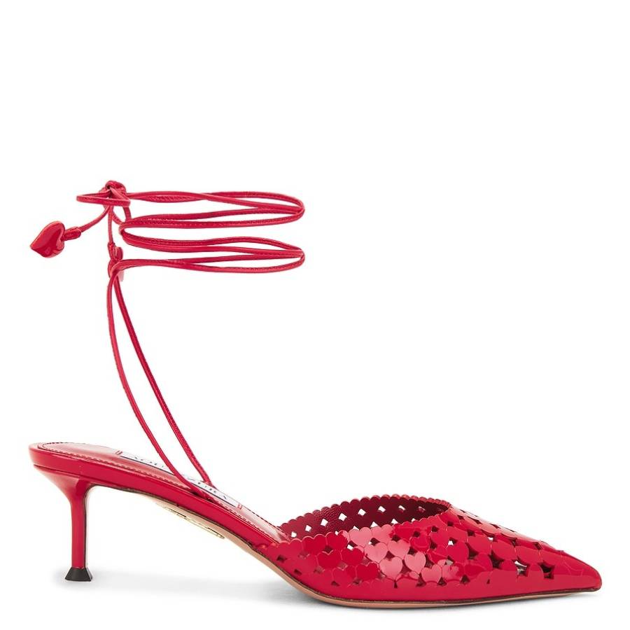 Aquazzura Amourose 50 Leather Pumps