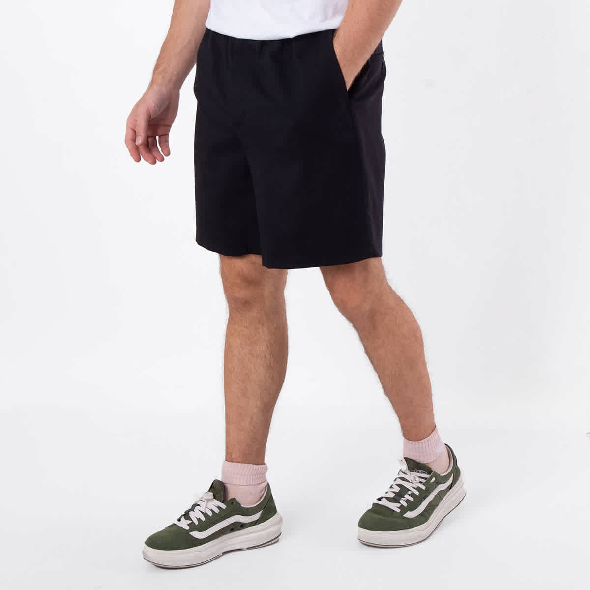 Ami Paris Elasticated Waist Wool Shorts